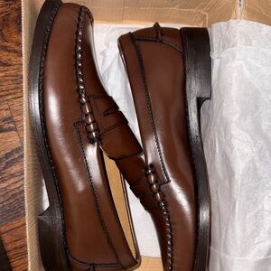 Sebago Dark Brown Leather Loafers